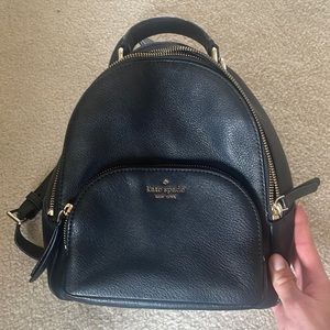Black Kate spade backpack purse